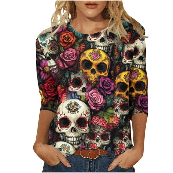 Women Blouse 3/4 Sleeve Petite, Work Out Shirts Gym Loose Pack My Orders Placed By Me Womens Plus Size Tunic Tops Dressy Casual Previous Orders my orders