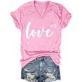 thumbnail image 1 of Women Blouse 3/4 Sleeve Petite, Workout T Shirts Loose Summer Cotton Tees for Women 2025 Women Short Sleeve Tops Trendy Shirts for Women Dry Fit Work my orders, 1 of 2