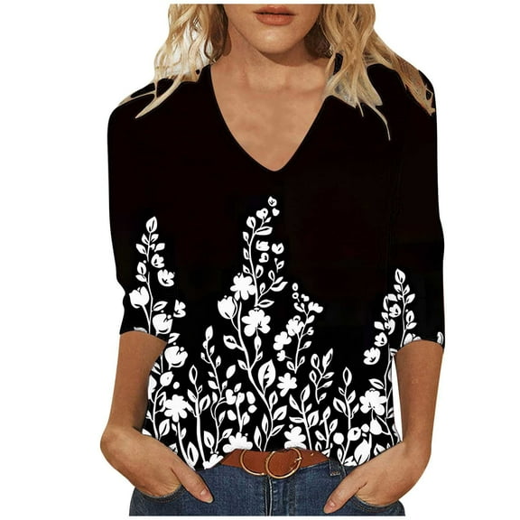Women Blouse 3/4 Sleeve Petite, Workout T Shirts Loose Womens Workout Tops Loose Summer Tank Tops for Women 2025 Dry Fit Shirts for Women my orders