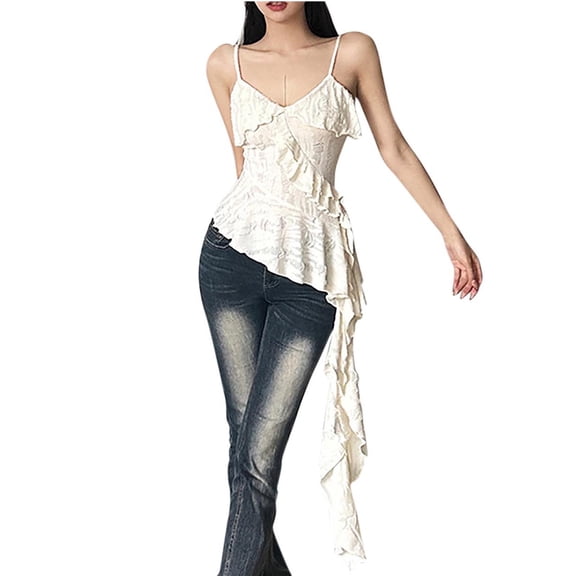 Women Blouse, Womens 2026 Trendy Tops Loose Solid Color Pleated Trumpet Sleeve Round Neck Shirts Casual Summer Dressy Blouses Tops