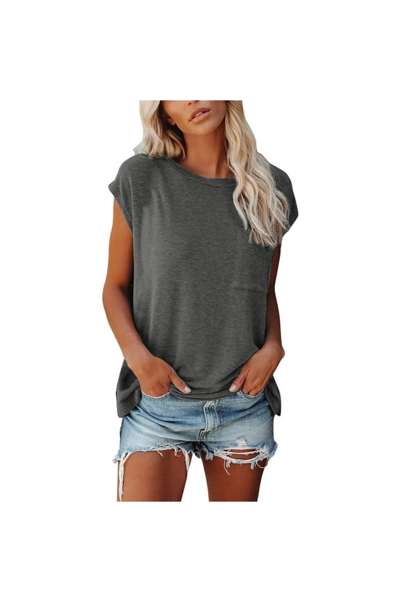 Women Blouses 2xx Womens Tops Us under Scrub Shirts Polyester Long Sleeve Blouses Womens Tunic Tips Ladies Medium Shirt under Scrub Shirt Long Sleeve Short Sleeved Undershirt Cute Summer Grey M