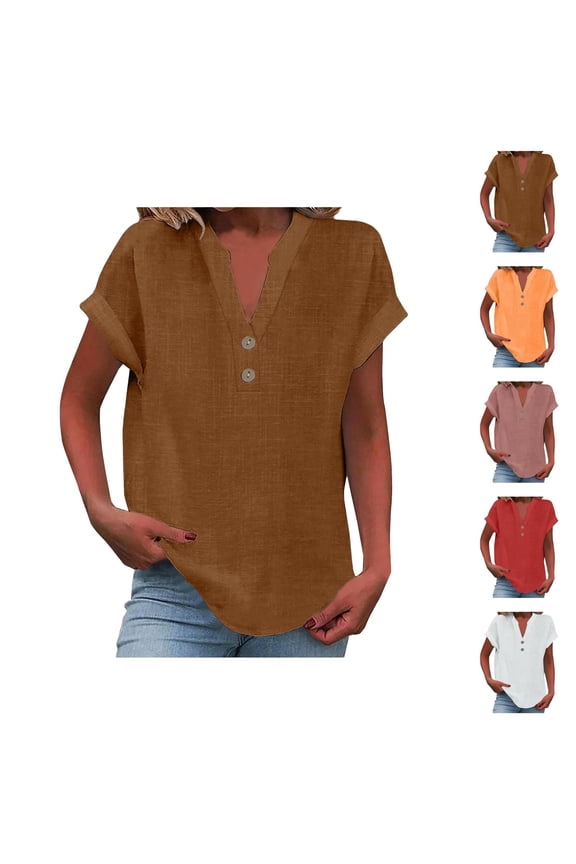 Women Blouses – 3/4 Sleeve Tops with Lace Detail Chiffon Tunic Blouse for Office, Date Night or Wedding Guest Women's Summer Tank Loose Fit Pleated V Neck Sleeveless Top Curved Hem Flowy