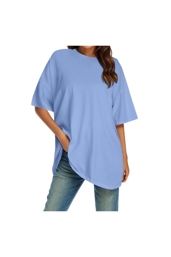 Women Blouses Bright Floral Top Light Blouse Women Long Sleeve Button Shirt Juniors Tops Blouses Pack Turtlenecks Indoor Fashion Tunic Girls Sipper Womens Tops for Work Casual Lightweight Blue XL