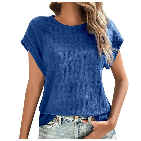 Women Blouses Christmas Sweater Women Sleeve Crop Top Woman Business Shirts Set Tee Shirts Set Shirt Long Sleeve Blouse Dressy Womens plus V N L Three Quarter Top Long Thin Blue XL