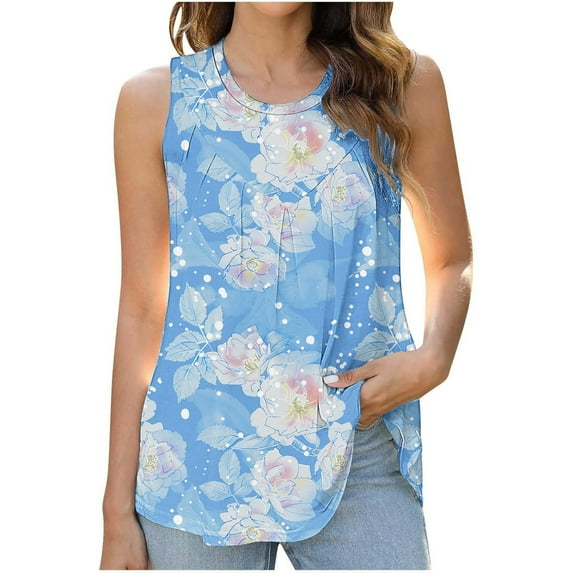 Women Blouses Under $7 Beifu Tank Tops for Women 2026 Vacation,Womens Tank Tops Dressy Casual Pack Summer Tops For Women 2026 Trendy Xl Women Blouses Casual
