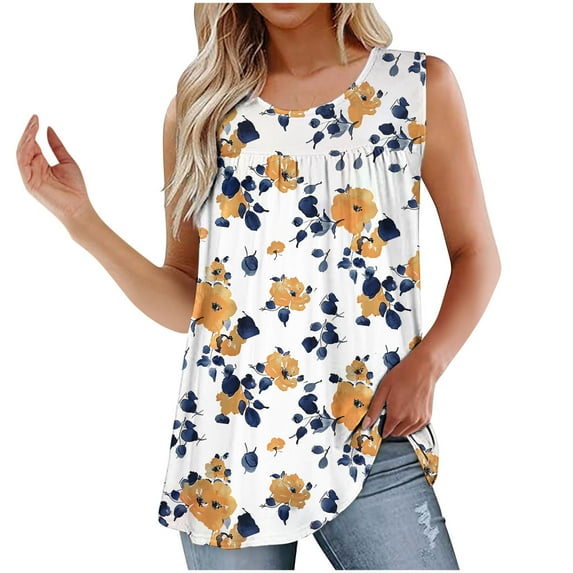 Women Blouses Clearance Under $7 Beifu Tank Tops for Women 2025 Vacation,Womens Tank Tops Dressy Casual Summer Tops For Women Workout Women Blouses Cotton Blend