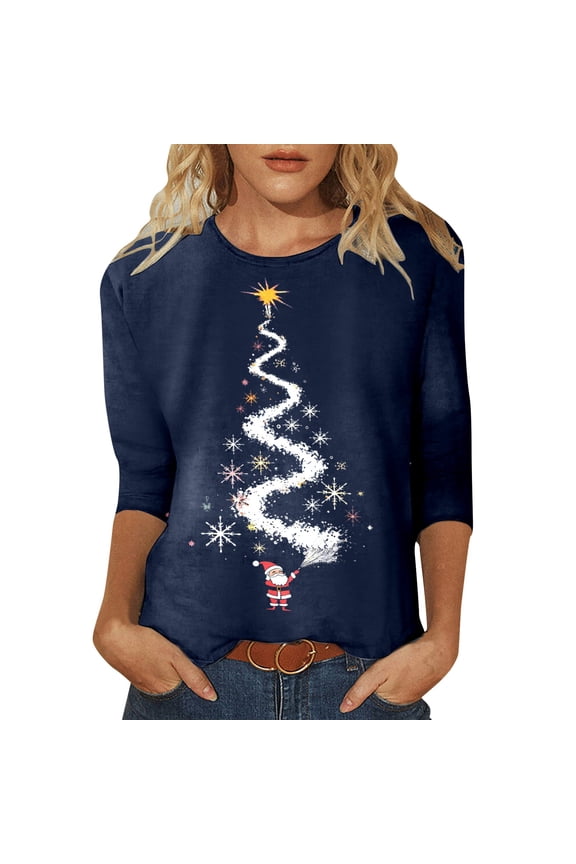 Women Blouses Color Top Teen Girl Soft Flannel Shirt Women Fall Shirts Long Sleeve Casual Shirt V Neck T Long Sleeve Thermal plus Size Teen Blouses Girls Trendy Size N Ladies Dark Blue 2XL