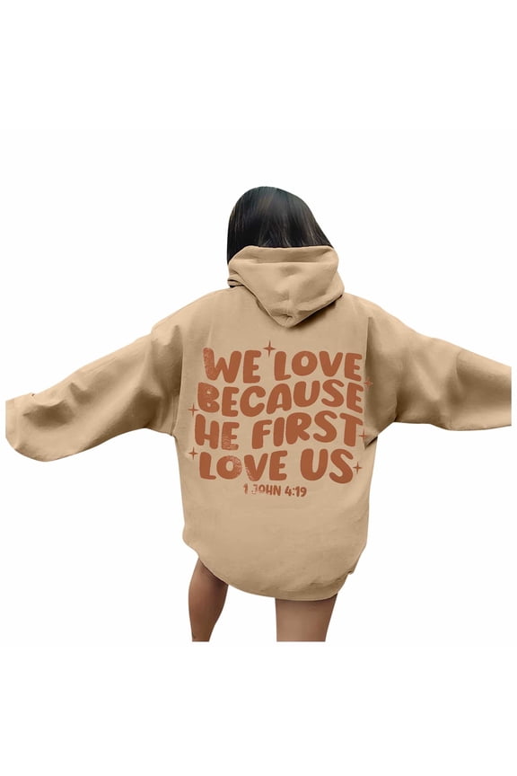 Women Blouses Cowboys Sweatshirt Hoodie for Women Half Womens Sweatshirt Woman's 4x Super Cropped Hoodie Pullover Hooded Thumb Hole Tunic Winter Fashion Tops Long Shirt Brown 2XL