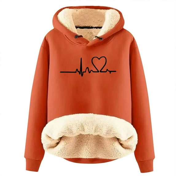 Women Blouses Crop Hoodie Women Yoga Workout Womens Sweaters with Cowl Neck Soft Long Hoodie Zip Jacket Christmas Tops Long Sleeve Sweatshirt 2xl Medium Sweater Hood Hoodies Women's Orange 3XL