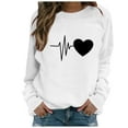 thumbnail image 1 of Women Blouses Cute Shirts Long Sleeve Womens Dressy T Shirts Petite Tops for Women Size Petite Long Sleeve Tee plus V Neck Tops Dry Shirt Short Top Teen Girl Solid White XL, 1 of 6