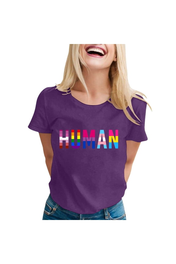 Women Blouses Dressy Tops for Leggings Blouse Women Elegant Summer Tops X Small Long Sleeve Tee Shirts Tall Tight Shirts Short Sleeve Womens Work Long Polyester Shirt Violet Blouse Short Purple 2XL