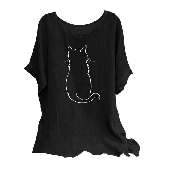 Women Blouses Elegant Casual Floral Womens Loose T Shirts Summer Clothes Outfits Women Over 50 Everyday