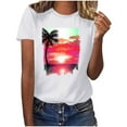 thumbnail image 1 of Women Blouses Elegant Casual Petite Short Sleeve Shirts for Women Work Summer Tees for Women 2025, 1 of 7
