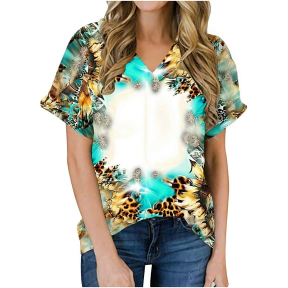 Women Blouses Elegant Casual Plus Size Plus Size Shirts for Women 4X-5X Button Down Shirts Green