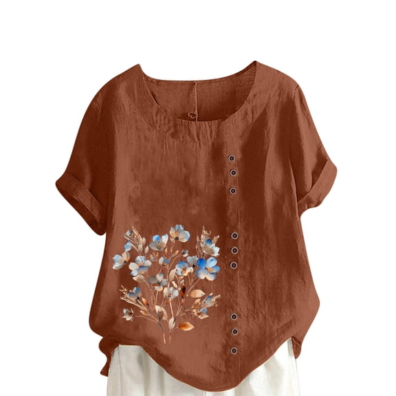 Women Blouses Elegant Casual Plus Size Warehouse Today Shipping Women Short Sleeve Tops Casual Solid Color Tshirts