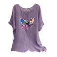 thumbnail image 1 of Black Blouses for Women Dressy Casual Grey Shirts for Women Graphic Summer Tees for Women 2025 Clearance Deals, 1 of 5