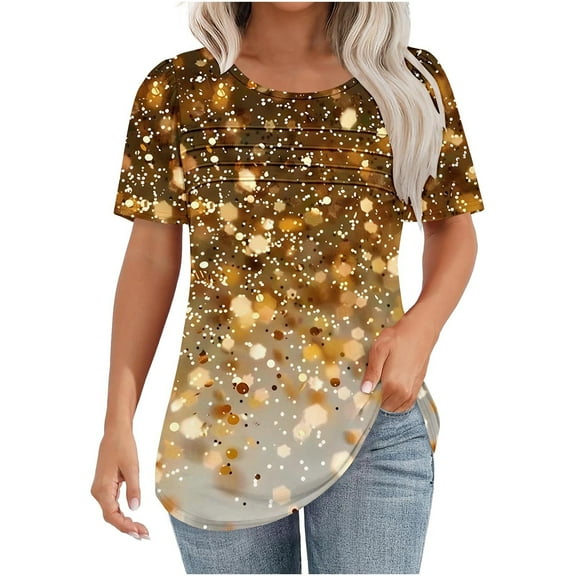 Women Blouses Elegant Casual XL Athletic Tops Women Xl Dressy Summer Tops for Women Over 50 Crew Neck Tops Grey