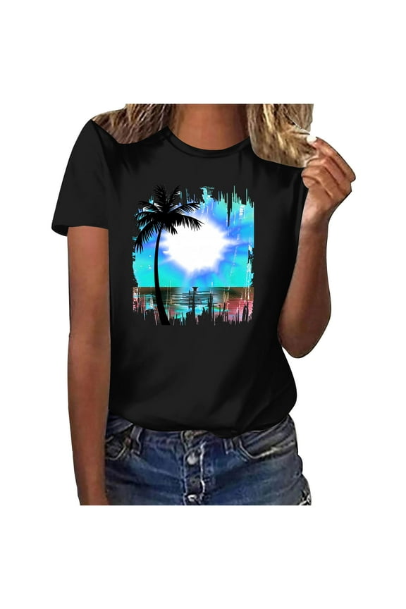 Women Blouses Elegant Casual XL Womens T Shirts Graphic Tees Trendy Cute Summer Clothes for Women Over 50