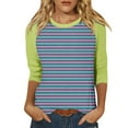 thumbnail image 1 of Women Blouses Fashion Shirts Women S Shirts Three Quarter Sleeves Shirt Junior Girl Tee Ladies Womens plus Long Sleeve Top Neon Blouse Womens Small Tops Blouses Dressy Long Sleeve Warm Shirt Yellow L, 1 of 4