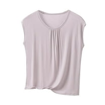 Women Blouses Fashion Summer Casual Solid Color Loose Sleeveless V Neck Top Plus Size Womens Tops The Summer I Turned Pretty