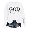 thumbnail image 1 of Women Blouses Fashion Sweat Shirt Scrub Tops Long Sleeve Women Hoodies Ladies Zip up Cute Crop Top Sweaters Thin Sweatshirt Wide Neck Sweatshirts Shirt Sports Fitted Athletic Pullover Zippe White M, 1 of 3