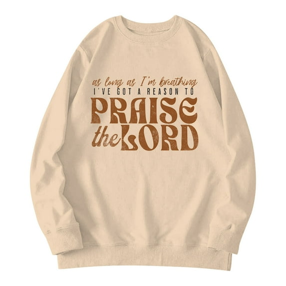 Women Blouses Girl Lady Sweatshirt Scrub Tops Long Sleeve Women Soft Lightweight Sweatshirts Solid Long Sweatshirt Leggings Hoodie Sweaters for Sweater Hoodie Workout Hoodies Pullover Beige M