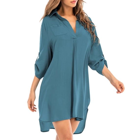 Women Blouses Juniors Workout Shirts Short Sleeve Pack under Scrub Shirts Womens Tops Fit Shirt Women Insulated Base Layer Long Sleeve Silk Undershirt Tunic Leggings T Slim Slim Fit Womens Blue M