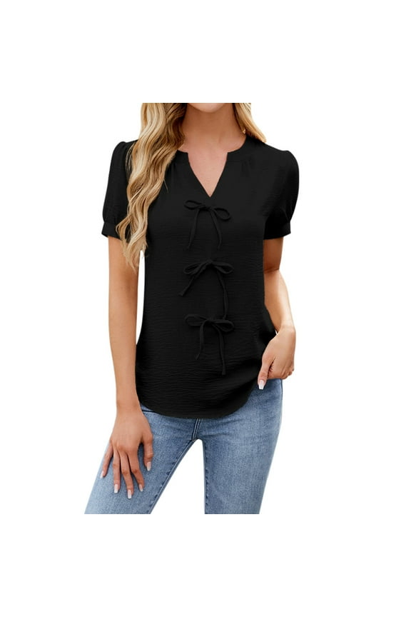 Women Blouses Lace Women Blouses Compression Workout Athletic Shirt Top Tee V Neck Workout Shirt Oversized Graphic Tee Loose Fitted Blouse Long Sleeve Ladies Pullover Comfortable Memory Black L