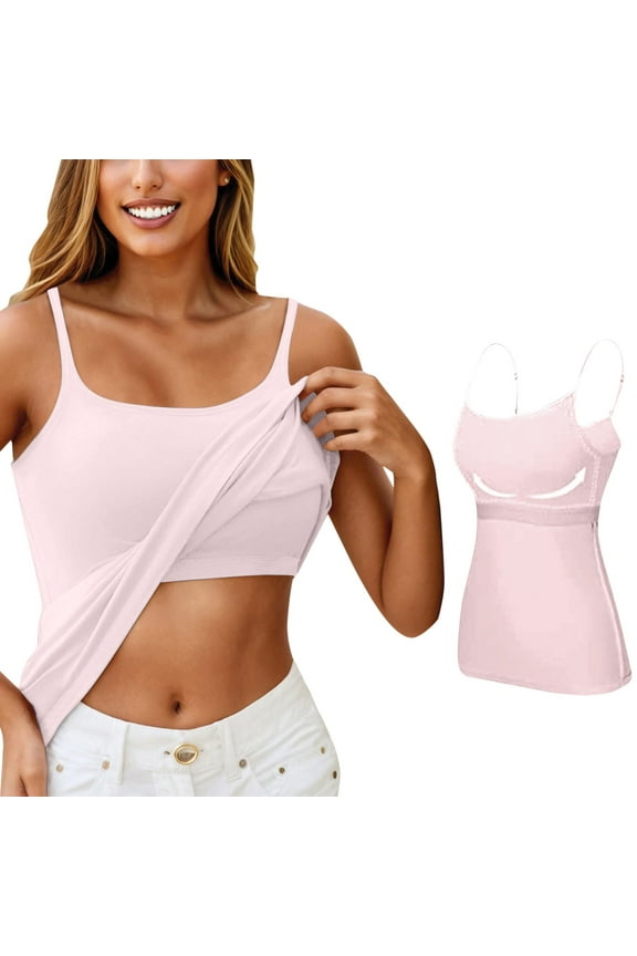 Women Blouses Ladies' Rims Bra Strap Vest With Chest Pad And Small Inner Tube Top Breastfeeding Undershirts Choicest1 Bra Boy Cropped Workout Tops for Women Camisole High Cut Pink S