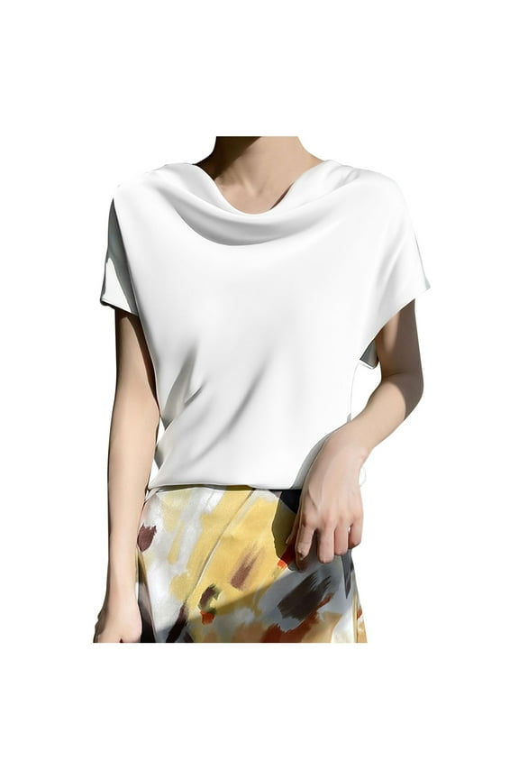 Women Blouses Leopard Chiffon Blouse Keyhole Shirt Yoga Workout Shirts for Womens Tops Casual Short Sleeve Women Top with Lace Comfortable Memory Foam Elegant Lace Top Compression Workout White 3XL