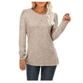 thumbnail image 1 of Women Blouses Long Sleeve Fitness Woman Sweaters Extra Small Shirts Women Olive Long Sleeve Shirt Turtle Neck Womens T Shirrs Short Tee Shirts Graphic Tees T Shirt Patch Summer Button down Khaki M, 1 of 9