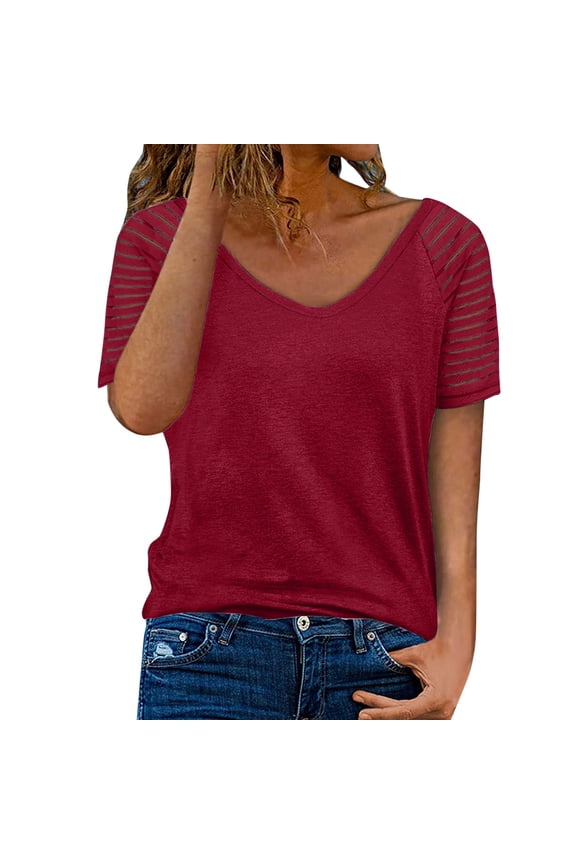 Women Blouses Long Sleeve Long Shirts for Womens Sparkly Shirts Blouse for Women Sleeve Scrub Undershirts Lady Casual Misses Short Tops Valentines Graphic Tees Womens Short M