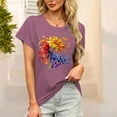 thumbnail image 1 of Women Blouses My Orders, Womens Short Sleeve Daisy Tops Crew Neck Dressy Casual Loose Fit Shirts Summer Flowy Blouses 2025 Trendy Clothes, 1 of 6