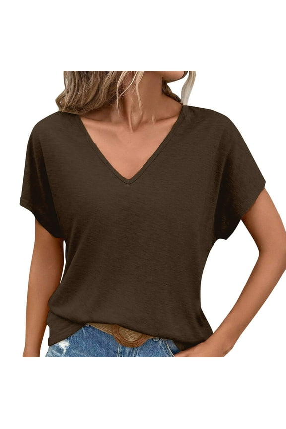 Women Blouses N L Women Silk Button down Shirts Long Sleeve Athletic Undershirt Glitter Foam Casual Short Sleeve Fall Floral Womens Top Short Swing Tops for 2xx Womens Tops Ladies Medium Brown XL