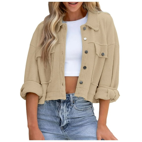 Women Blouses Pattern Fashion Ladies Sweatshirt Petite Women Yoga Jacket Ladies Sweat Shirt Running Cold Weather Plain Long Tunic Length Sweatshirt Car Womens Striped Sweater Beige L