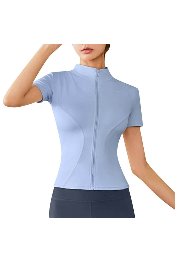 Women Blouses Referee Long Sleeve Shirt Womens Crop Short Sleeve Tops for Women 3x Tees for Fall Floral Womens Top Print Long Fuzzy Button up Work Blouse Cute Graphic Tees Loose Sky Blue 2XL