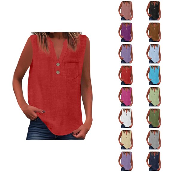 Women Blouses Ruffle Sleeve – Chiffon V‑Neck Style für Casual Summer oder Elegant Office Look Womens Loose Buttons Down Pocket Blouse Tops Solid Long Shirt