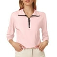 thumbnail image 1 of Women Blouses Shirts Long Sleeve for Women Workout Compression Shirt plus Size Short Sleeve Tops Work Out Shirt Shirts Tall Bohemian Tops for Top Tight Casual Short Vintage Pink L, 1 of 4
