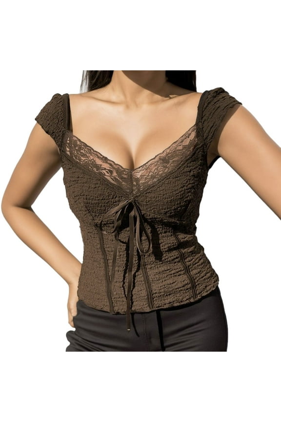 Women Blouses Size Chart Women Clothes Nice Tops for Long Legging Shirts Big Button Shirt Polyester Long Sleeve Shirt Loose Tops Womens Short Sleeve for Work Pajama Set Older Brown M