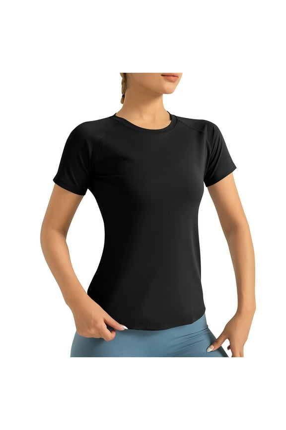 Women Blouses Solid Color Crew Neck Short Sleeve Casual Shirt Top Plus Size Womens Tops The Summer I Turned Pretty