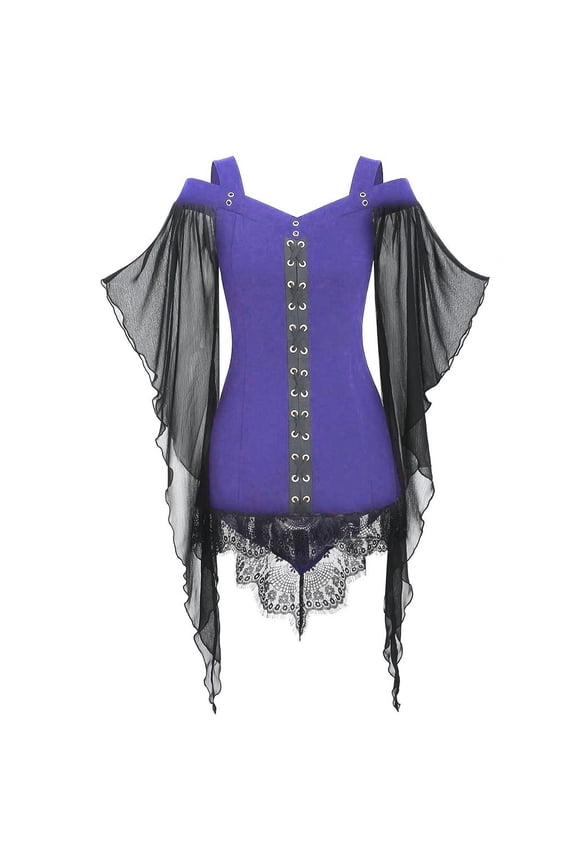 Women Blouses Summer Tunic Womens Dressy Short Sleeve Shirts Long Sleeve Womens Athletic Top Tops Dressy Casual Long Neck Top V Neck Short Elbow Length T Shirts Women Western Fancy Purple L