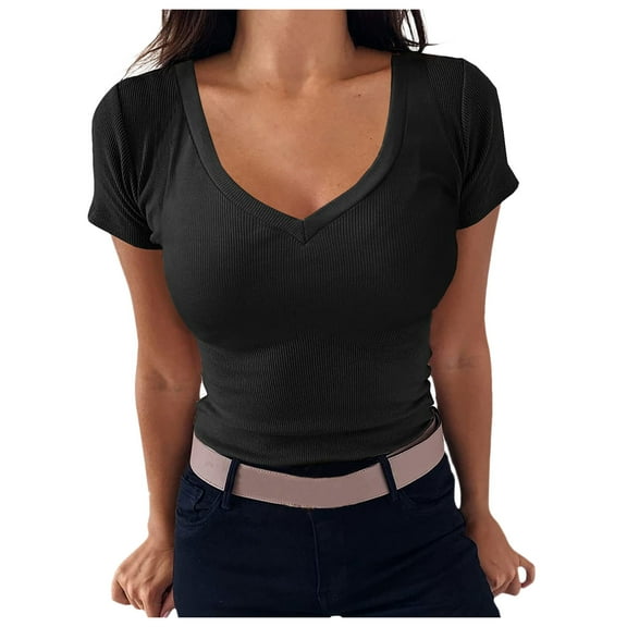 Women Blouses T Shirt Teen Girl Bright Womens Top Womens Athletic Shirts Long Sleeve Tight Shirts Women Long Sleeve with Pocket Size Tops Fall Color Blouse Ski Base Layer Sweater Dress plus Black L