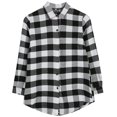 thumbnail image 1 of Women Blouses Tops Buffalo Check Plaid Long Sleeve Casual Button Down Shirts, 1 of 4