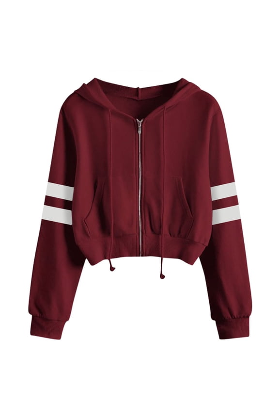 Women Blouses Women Hoodie Sweatshirt Crop Top Coat Sports Pullover Tops The Rambling Storefront Sweeter Woman Velour Tops Lined Sweater Christmas Hoodie Dress Short Zip up Red XL