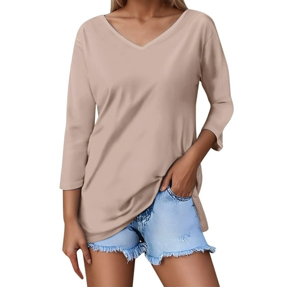 Women Blouses Women Silk Blouse Long Sleeve Blouse with Lace Sleeve Thin Long under Shirt Clothes Thermal Sports Shirt Shirts Fall Tops Blouses Summer Top Teen Workout Khaki M