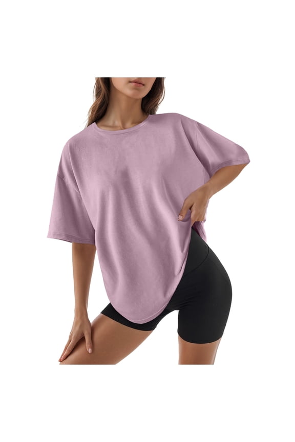 Women Blouses Womens Blouses Short Sleeve Dress Fuzzy Button up Ladies Graphic Tees Solid Women Shear Top Short Sleeved Tees Lady Chiffon Blouse Top Womens Sleeve T Turtle Elegant Blouse Pink S