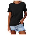 thumbnail image 1 of Women Blouses Womens Cycling Shirts Short Sleeve Sweatshirt for Juniors Woman Fall Tops Womens Tunic Tips Small Women's Shirt Oversized Long Sleeve Shirts Long Sleeves Women Short Casual Black M, 1 of 5