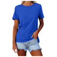 thumbnail image 1 of Women Blouses Womens Cycling Shirts Short Sleeve Sweatshirt for Juniors Woman Fall Tops Womens Tunic Tips Small Women's Shirt Oversized Long Sleeve Shirts Long Sleeves Women Short Casual Dark Blue XL, 1 of 5