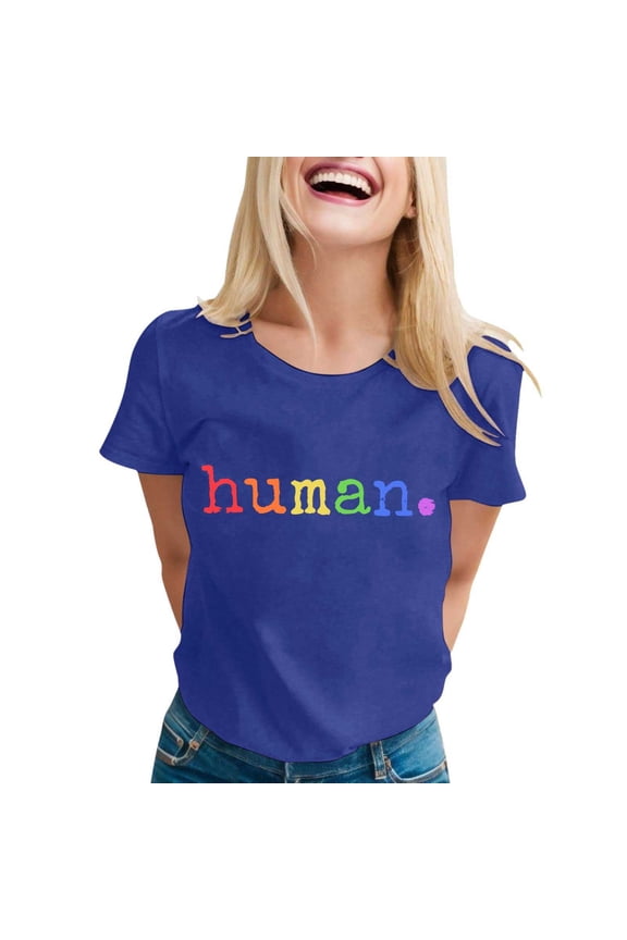 Women Blouses Womens Extra Long Tee Shirts Climate Long Sleeve Womens Blouses Short Sleeve Shirt Junior Tops for Work Casual Running Tees Tight Fit Short Sleeved Tops Graphic Women Blue 2XL