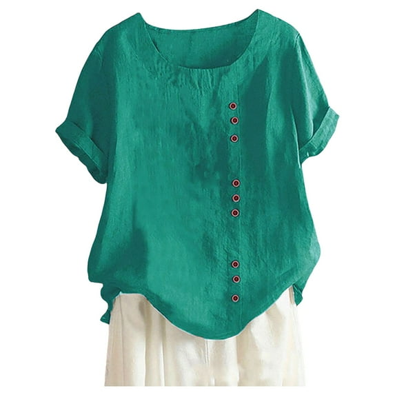 Women Blouses Womens Long Sleeve plus Size Tops Cool T Shirt 60s Womens Tops Women Full Sleeves Ladies Tan Summer Loose Dress Shirts Dressy Tunic Dressy Elegant Workout Green 3XL